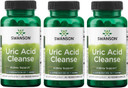 Swanson Uric Acid Cleanse - Natural Supplement Promoting Kidney Support - Features A Powerful Combination Of 7 Herbs - (60 Veggie Capsules) 3 Pack