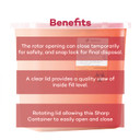 Dealmed Sharps Container, 2 Gallon Rotor Opening, Made In The Usa, Red (Pack Of 1)