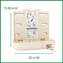 Mckesson Prevent Sharps Locking Wall Cabinet - For Biohazard Infectious Waste - 10 In X 4.35 In X 9.36 In, 1 Count
