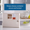 Mckesson Prevent Sharps Wall Mounted Cabinet - Polypropylene, Locking, Neutral Color, Fits 5 Qt Sharps Container - 12.25 In X 4.75 In X 10 In, 1 Count