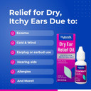 Hyland'S Dry Ear Relief Oil, Relieve Ear Irritation Fast, For Itchy & Dry Irritated Ears, Ages 2+, Day & Night Drops, 0.5 Ounce