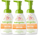 Babyganics Foaming Pump Hand Sanitizer, Alcohol Free, Mandarin, Kills 99.9% Of Common Bacteria, Moisturizing, 8.45 Fl Oz (Pack Of 3)
