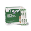 Curad Quick Strip Fabric Adhesive Bandages With Easy Application Wrapper, Bandage Size Is 1 X 3 Inches, 100 Count