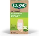 Curad Naturals Aloe Vera & Vitamin E Bandages 0.75" X 3", Individually Wrapped Sterile Bandage, First Aid Kit Essential, Protects Scrapes And Cuts, Absorbent And Self-Adhesive, 30-Count - 4 Boxes