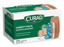 Curad Family Bandage Variety Pack, 4 Styles Included; Waterproof, Galaxy, Flex-Fabric, Heavy Duty, 175 Bandages
