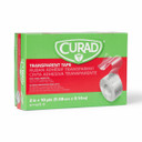 Cuard Tear-To-Fit Clear Plastic Tape, 2 Inch X 10 Yards Per Roll, Box Of 8