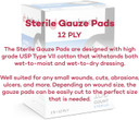 Dealmed Sterile Gauze Pads  100 Count, 2 X 2 Disposable And Individually Wrapped Gauze Pads, Wound Care Product For First Aid Kit And Medical Facilities