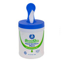 Dynarex Sannytize Hand Sanitizer Wipes, Convenient Canister Of Moisturizing Hand Wipes Infused With Aloe Vera & Eliminates 99% Of Common Germs, 12 Canisters Of 135 Sannytize Hand Sanitizer Wipes