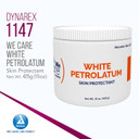 Dynarex White Petrolatum, Petroleum Jelly For Dry, Damaged Or Cracked Skin, Soothing White Petroleum Jelly For Minor Skin Irritations, 15 Oz. (425G) Jars, 1 Box Of 12 Petroleum Jelly Jars