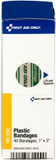 First Aid Only Fae-3100 Smartcompliance Refill Plastic Adhesive Bandages, 1" X 3", 40 Count