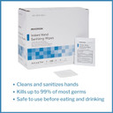 Mckesson Hand Sanitizing Wipes [100 Count] Alcohol Wipes With Aloe And Vitamin E, Travel, Individually Wrapped