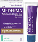 Mederma Advanced Scar Gel, Treats Old And New Scars, Reduces The Appearance Of Scars From Acne, Stitches, Burns And More, 50 Grams