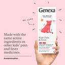 Genexa Kids' Acetaminophen Pain & Fever Oral Suspension Medicine - 4Oz - For Children 2 - 11 Years Old, Temporarily Relieves Pain And Fever Symptoms, 160 Mg Per 5 Ml- Organic Blueberry Flavor