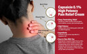 Globe (3 Pack) Capsaicin 0.1% High Potency Pain Relief Cream, Unscented (2 Oz) Deep Penetrating Relief From: Arthritis, Muscle, Joint And Back Pain