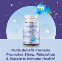 Hyland'S Kids - Melatonin Free Organic Sleep Aid Gummies With Calm & Immune Support - With Chamomile, Elderberry & Passion Flower, Helps With Sleeplessness & Restlessness, 60 Vegan Gummies