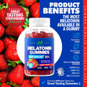 Melatonin 30Mg Gummies For Adults (60 Servings) - Maximum Strength Sleep Aid With 30Mg Of Melatonin Per Gummy - Gluten-Free, Sugar-Free, Non-Gmo, 100% Vegetarian, Strawberry Flavor - 60 Gummies
