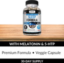 Kaya Naturals - Sleep Support Formula With Melatonin - Aid Support Vitamin Supplement - Sleep Stress And Mood Support - L-Tryptophan, Passion Flower, Ashwagandha And More - 60 Capsules (60 Count)