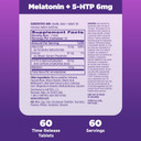 Natrol Advanced Sleep Melatonin + 5Htp, 6Mg, Calming Sleep Aid For Restful Sleep, 60 Time-Release Tablets, 60-Day Supply