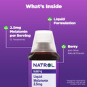 Natrol Liquid Melatonin 2.5Mg, Berry-Flavored Dietary Supplement For Restful Sleep, 8 Fl Oz, 23 Day Supply