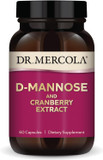 Dr. Mercola D-Mannose And Cranberry Extract, 30 Servings (60 Capsules), Dietary Supplement, Supports Urinary Tract Health, Non-Gmo