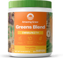 Amazing Grass Greens Superfood For Immune Support: Greens Powder With Organic Spirulina, Chlorella, Beet Root Powder, Digestive Enzymes & Probiotics, Tangerine, 30 Servings