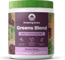 Amazing Grass Greens Superfood Antioxidant: Greens Powder With Organic Spirulina, Beet Root Powder, Elderberry & Probiotics, Sweet Berry, 30 Servings (Packaging May Vary)