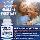Arazo Nutrition Prostate Supplement - Saw Palmetto + 25 Herbs - Reduce Frequent Urination, Reduce Hair Loss, Support Stamina  Single Homeopathic Herbal Extract Health Supplements - Capsule Or Pill