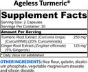 Biotrust Ageless Turmeric Supplement - Curcuwin Turmeric Curcumin With Ginger Extract - 46X More Bioavailable, High Absorption, Long Lasting - Antioxidant Support (60 Capsules)