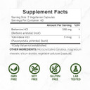 Berberine Supplement With Yohimbine, 500Mg Per Serving, 120 Veggie Capsules  Root & Bark Extracts  High Absorption Hydrochloride Hcl Forms  Non-Gmo, Vegan