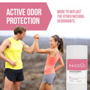 Magsol Organics Natural Deodorant For Women - Aluminum Free Deodorant For Women, Rose, 3.2 Oz