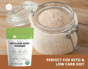 Kate Naturals Psyllium Husk Powder For Baking, Fiber & Digestion. Psyllium Seed Powder For Dogs & Cats (12Oz, Organic, Gluten Free, Pet Safe)