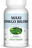 Maxi Health Ginkgo Biloba - Brain And Circulation Formula - 90 Capsules - Kosher (Qgb)