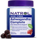 Natrol Ashwagandha Complete, 3-In-1 Daily Stress Support Gummies, Stress And Mood Support Supplement, 30 Strawberry Zen-Flavored Ashwagandha Gummies, 15 Day Supply Natrol Ashwagandha Complete, 3-In-1 Daily Stress Support Gummies, Stress And Mood Support Supplement, 30 Strawberry Zen-Flavored Ashwagandha Gummies, 15 Day Supply