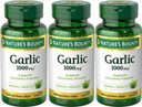 Natureã¢ÂS Bounty Garlic Extract Supplement, Supports Circulatory Function, 1000 Mg Rapid Release Softgels, 100 Count, Pack Of 3