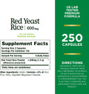 Nature'S Bounty Red Yeast Rice, Herbal Supplement, 600Mg, 250 Capsules