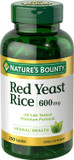 Nature'S Bounty Red Yeast Rice, Herbal Supplement, 600Mg, 250 Capsules