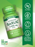 Odorless Garlic 2400 Mg | 120 Softgel Capsules | High Strength Extract Pills | Non-Gmo, Gluten Free Supplement | By Nature'S Truth