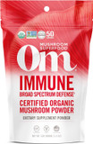 Om Mushroom Superfood Immune Blend Mushroom Powder Superfood Supplement, 3.5 Ounce, 50 Servings, Mushroom Blend, Reishi & Turkey Tail; Daily Immune Support Supplement