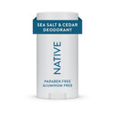 Native Deodorant | Natural Deodorant For Men, Aluminum Free With Baking Soda, Probiotics, Coconut Oil And Shea Butter | Sea Salt & Cedar