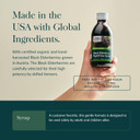 Gaia Herbs Black Elderberry, Nighttime Syrup - Immune Support Supplement - With Organic Black Elderberries, California Poppy & Lemon Balm For Restful Sleep & Immune Defense - 3 Fl Oz (18-Day Supply)