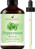 Handcraft Blends Peppermint Essential Oil - Huge 4 Fl Oz - 100% Pure And Natural - Premium Grade With Glass Dropper
