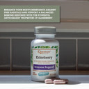 Quantum Health Black Elderberry Supplement Sambucus Nigra Extract 400Mg Daily Immune Support & Wellness Boost Of Powerful Antioxidants For Women & Men - 60 Capsules