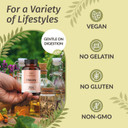 Herbamama Chicory Inulin Capsules - 1200 Mg Chicory Root For Digestive Health - Inulin Prebiotic Fiber Gut Health Supplement - Vegan, Non-Gmo - 100 Caps