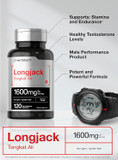 Horbaach - Longjack Tongkat Ali 1600 Mg | 120 Capsules | Longifolia Root Extract Powder | Maximum Strength Formula | Non-Gmo, Gluten Free Horbaach - Longjack Tongkat Ali 1600 Mg | 120 Capsules | Longifolia Root Extract Powder | Maximum Strength Formula | Non-Gmo, Gluten Free