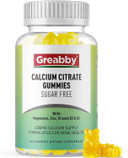 Calcium Citrate Gummies 1200 Mg For Kids & Adults, Sugar Free, With Vitamin D3, K2, Magnesium, Zinc, Bone Support For Women & Elders, Natural Pineapple Flavor, 60 Gummies