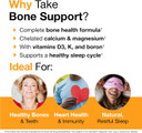 Vitamedica | Bone Support | Supplement For Bones And Joints | Calcium | Magnesium | Vitamin D & Vitamin K | Boron | Chelated Minerals | Bone Support | Natural Sleep | Made In Usa | 90 Ct | 30 Servings