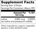 Organic Lugol'S Iodine, Iodine And Potassium Iodide 2% Solution 3000 Mcg - Liquid Supplement Drops For Thyroid Support For Women & Men, Metabolism Health, Detox Boost - Non-Gmo, 395 Servings (2 Oz)