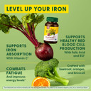Megafood Blood Builder - Iron Supplement Clinically Shown To Increase Iron Levels Without Side Effects - Iron Supplement For Women With Vitamin C, Vitamin B12 And Folic Acid - Vegan - 180 Tabs