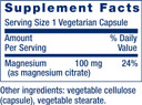 Life Extension Magnesium (Citrate) 100 Mg  Magnesium Supplement For Men And Women - For Heart And Bone Health, Immune System Support - Gluten-Free, Non-Gmo - 100 Vegetarian Capsules