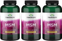 Swanson Msm - Essential Minerals Promoting Mobility & Joint Health Support - Helps To Maintain Connective Tissue Health Including Cartilage, Collagen, & Hair - (240 Capsules, 1000Mg Each) 3 Bottles